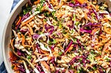 Vegan No Sugar & No Mayo Coleslaw w/ Easy Coleslaw Dressing (VIDEO)