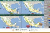 Se pronostican temperaturas máximas de 40 a 45°C en Baja California, Sinaloa y Sonora