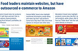 The Ultimate Middleman: How Food Leaders Handle Amazon