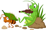 Ant is stacking sats, while grasshopper waits for fiat handouts.