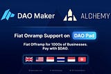 DAO Maker collabora con Alchemy Pay per i pagamenti Crypto-Fiat