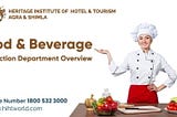 Learn Food and Beverage Production from the Best IHM | HIHT World