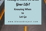 Photo of moving walkway with text overlay: Moving on With Your Life 