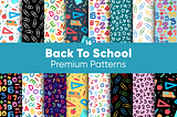 Back to School Digital Papers Patterns