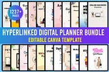 Hyperlinked Digital Planner Bundle Free