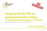 15 Tips, wie der Bundestag mit der AfD umgehen sollte