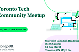 Toronto MongoDB User Group Meeting Sept 5