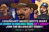 A Hard Working Man NFT drop from Animal Concerts and Cointelegraph!