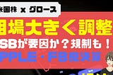 [動画＋スライド]相場大きく調整！WSBが要因か？規制も！？AAPL+FBは良決算