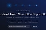 Lendroid TGE Whitelist Registration Details