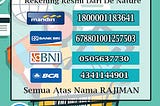 Rekening Asli Resmi Agen PT. De Nature Indonesia