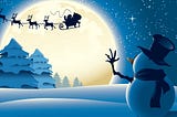 Santa Claus - The Reindeer Sleigh Rider of Sky