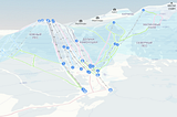 Ski resort 3D map