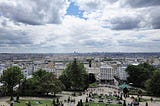 What was the view of Paris from Montmartre like in the 1870’s and 1880's?