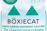 Boxie Gently Scented Cat Litter, Lightweight 30-Day Odor Control, Clumping, 11.5lb