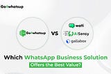 Go4whatsup Pricing Comparison with WATI, AiSensy, Gallabox