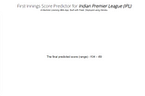 Building a IPL Score Predictor from ground up