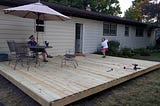 Hard Working Weekend Deck Progress Was Made