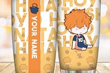 Haikyuu Chibi Hinata Shoyo Tumbler Personalized