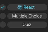 Create a quiz with React