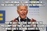 I Voted for Biden But I Cannot Dismiss Tara Reade or the Obvious Hypocrisy