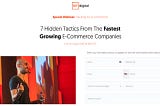 Upcoming Free Webinar: 7 Hidden Tactics From The Fastest Growing E-Commerce Companies