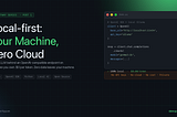 Local-first: a Model on Your Own Machine, Zero Cloud