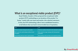 What Is the Minimum Viable Product? Why Use the Exceptional Viable Product Instead