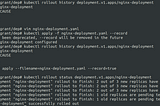 Rolling updates in kubernetes