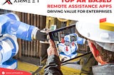 Top AR based Remote Assistance Apps for Enterprises