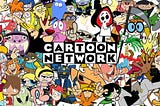 Cartoon Network Logo With Various Characters Of The Network Throughout Its 1992 Inception.