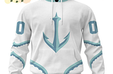 Introducing the NHL Seattle Kraken Special Whiteout Design 3D Hoodie
