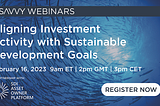 Webinar 16 Feb 2023: Aligning Investment Activity with Sustainable Development Goals (Qontigo)