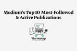 Top 10 most-followed & active publications on Medium