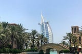 Under the hot summer sun #Dubai #ramadan #UAE #madinatjumeirah #palmtrees #burjalarab