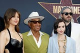 From left: Mia Goth, Giancarlo Esposito, Lily Collins, and Ti West at LA premiere of MaXXXine (2024). Credit: Shutterstock/Tinseltown