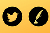 A Twitter Bird, and a Feather Quill