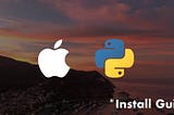 How to install python on a MacBook