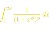 An Alternative Solution To The Golden Integral.
