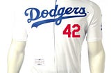 MLB ﻿Jackie Robinson 42 Los Angeles Dodgers Cycling Jerseys