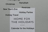 Organizing Your Calendar for the Holidays