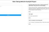 How to Create Note Taking Website JavaScript.
