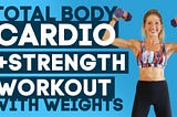 30 minute Total Body Low Impact Cardio + Strength Workout With Weights (BOOST YOUR METABOLISM!)