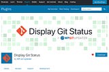 Our Display Git Status plugin has just been approved on the WordPress.org plugin marketplace