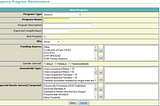 Screenshot of the HMIS software used in Atlanta, showing the kind of information the system logs for service providers.