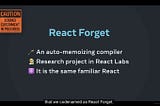 What’s React Forget? React without memo