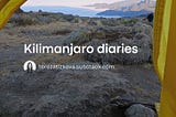 Kilimanjaro diaries