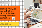 Sorting & Analytics Pane in Tableau: A Road to Tableau Desktop Specialist Certification