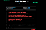 Hackers leak stolen HBO Data — 1.5 terabytes