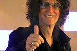 Howard Stern gives a thumbs up